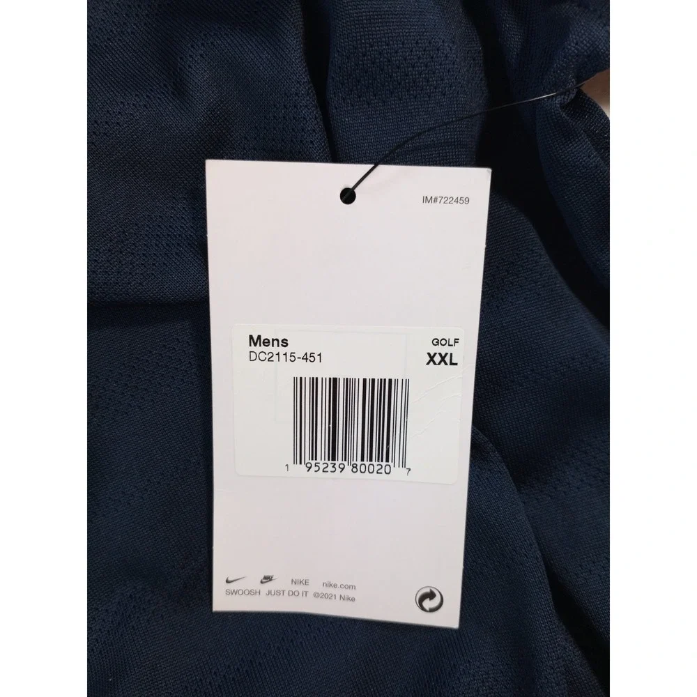 New Nike Golf Polo Shirt XXL Dallas Mavericks NBA Dri Fit Mens Blue NWT